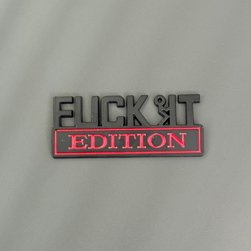 ⏰ "FUCK IT"-Edition Emblem (2er-Set)