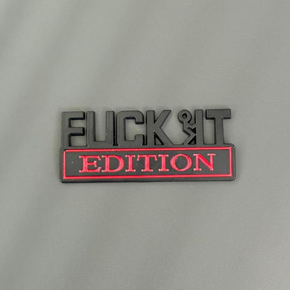 ⏰ "FUCK IT"-Edition Emblem (2er-Set)