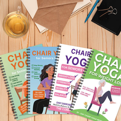 Chair Yoga for Seniors Over 60: A Complete Guide with 40+ Gentle Low-Impact Exercises for Strength, Mobility, Balance & Weight Loss