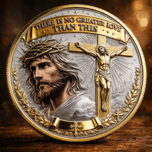 🏆LAST DAY 70% OFF - 🙏🏻“No Greater Love” Resurrection Commemorative Coin