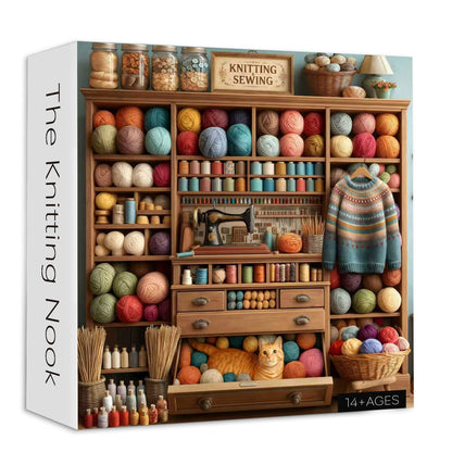 The Knitting Nook Jigsaw Puzzle 1000 Pieces