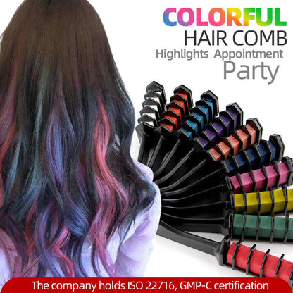 📢📢Buy 2 Get 1 Free⏰Temporary Hair Dye Chalk Comb- Cruelty Free