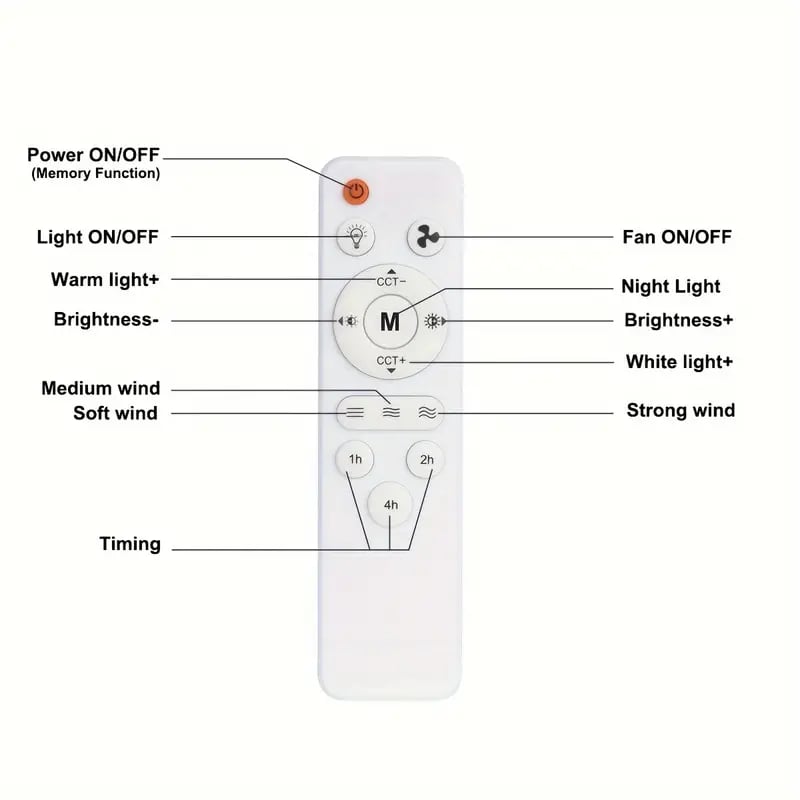 ⏳LAST DAY SALE 49% OFF🔥40W LED Ceiling Fan Light – 20.5” Ultra-Quiet with Remote 🎯 | E27 + FREE B22 Adapter 🔌 | For Bedroom 😴, Kitchen 👩‍🍳 & Garage 🛠️