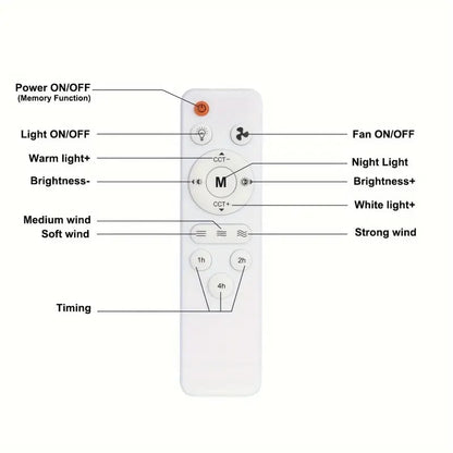 ⏳LAST DAY SALE 49% OFF🔥40W LED Ceiling Fan Light – 20.5” Ultra-Quiet with Remote 🎯 | E27 + FREE B22 Adapter 🔌 | For Bedroom 😴, Kitchen 👩‍🍳 & Garage 🛠️