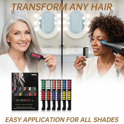 📢📢Buy 2 Get 1 Free⏰Temporary Hair Dye Chalk Comb- Cruelty Free