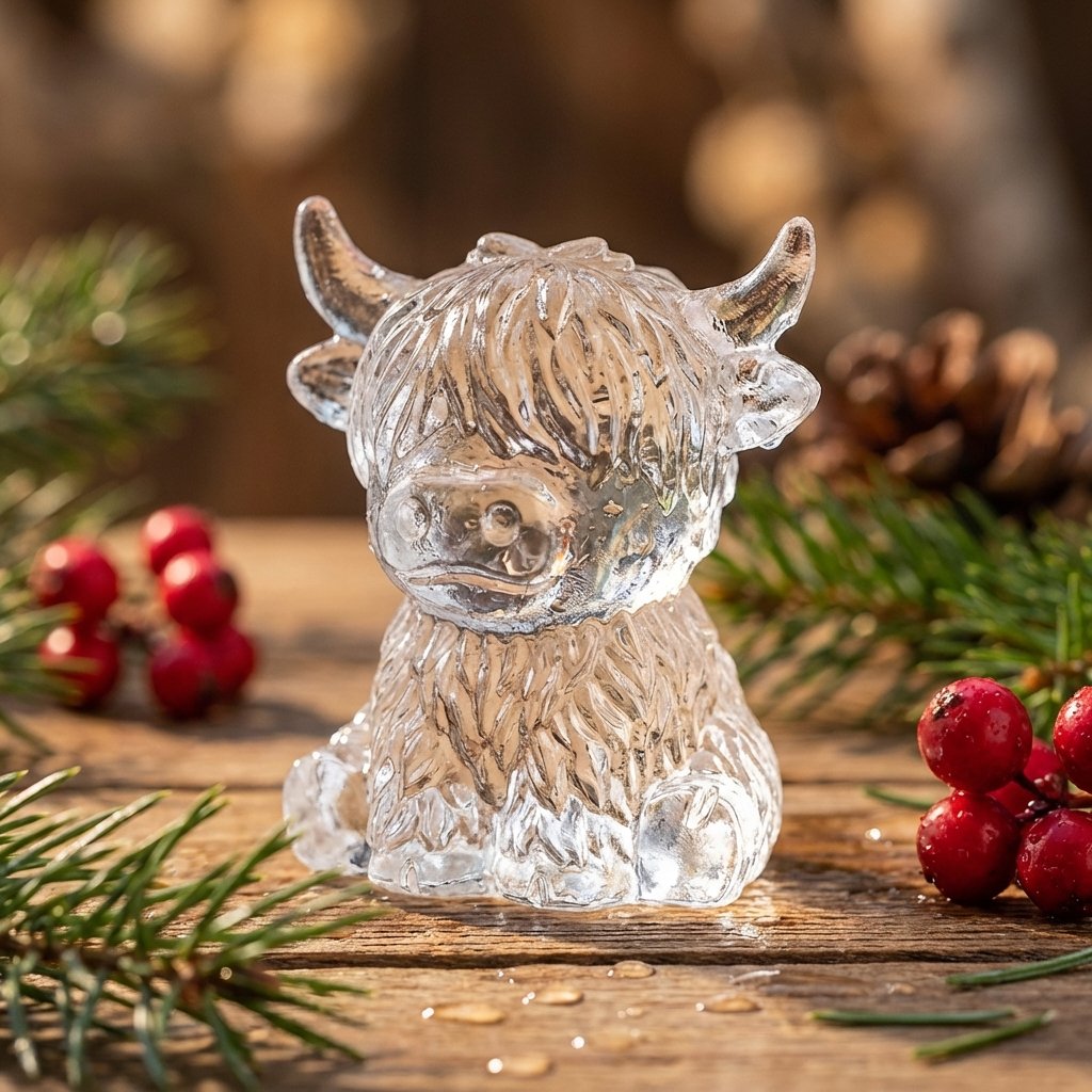 ⏳Last Day Special Price $8.99!!🐮 Mini Highland Cow Ice Cube Mold – Cute 3D Ice for Drinks, Parties & Gifts