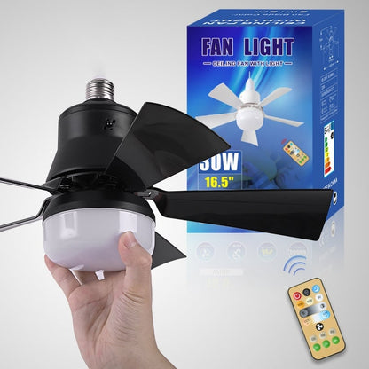 ⏳LAST DAY SALE 49% OFF🔥40W LED Ceiling Fan Light – 20.5” Ultra-Quiet with Remote 🎯 | E27 + FREE B22 Adapter 🔌 | For Bedroom 😴, Kitchen 👩‍🍳 & Garage 🛠️