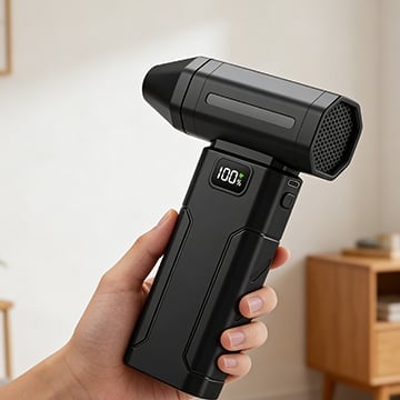 Ultra-powerful portable turbo fan with 150,000 RPM