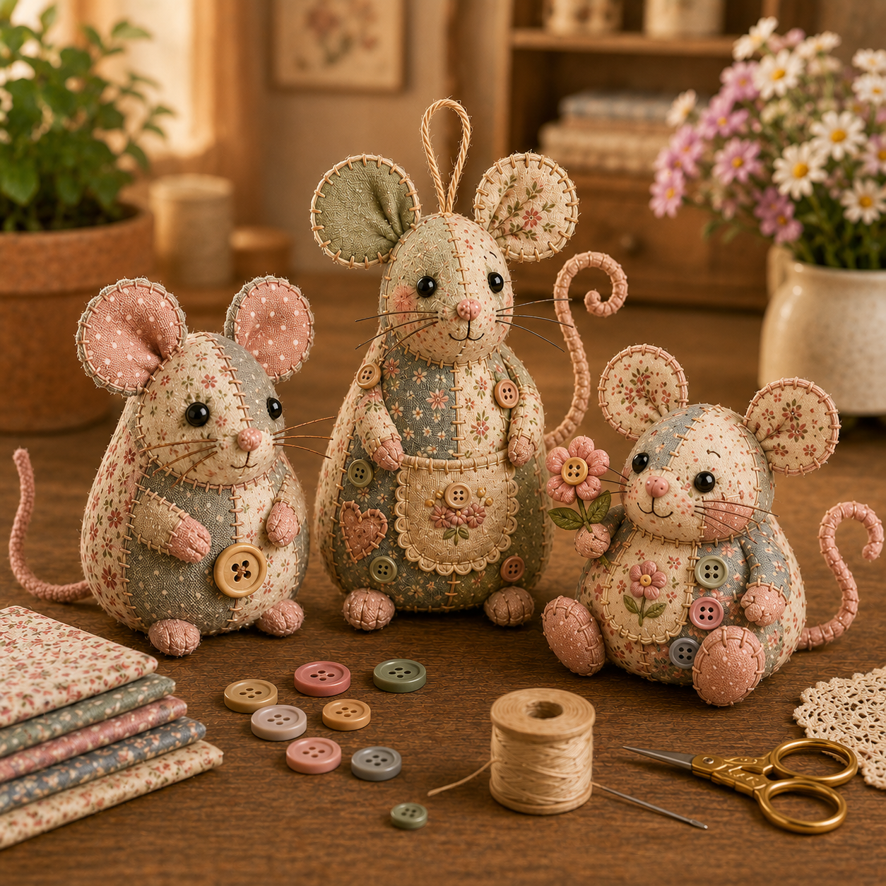 🧵 Patchwork Animals DIY Kit