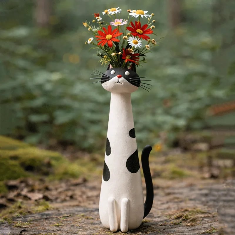 💕Mother's Day Sale - Only $13.99!🏆Flash Sale⚡50K+ SOLD! 😻Handcrafted Quirky Cat Vase