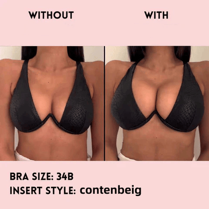 💕LAST DAY SALE ONLY $10.99!!💕OUFALI Lift Inserts for Bras – Lightly Padded, Double-Sided Adhesive👙 Reusable, Washable • Natural Lift • Seamless Under Clothing ✨