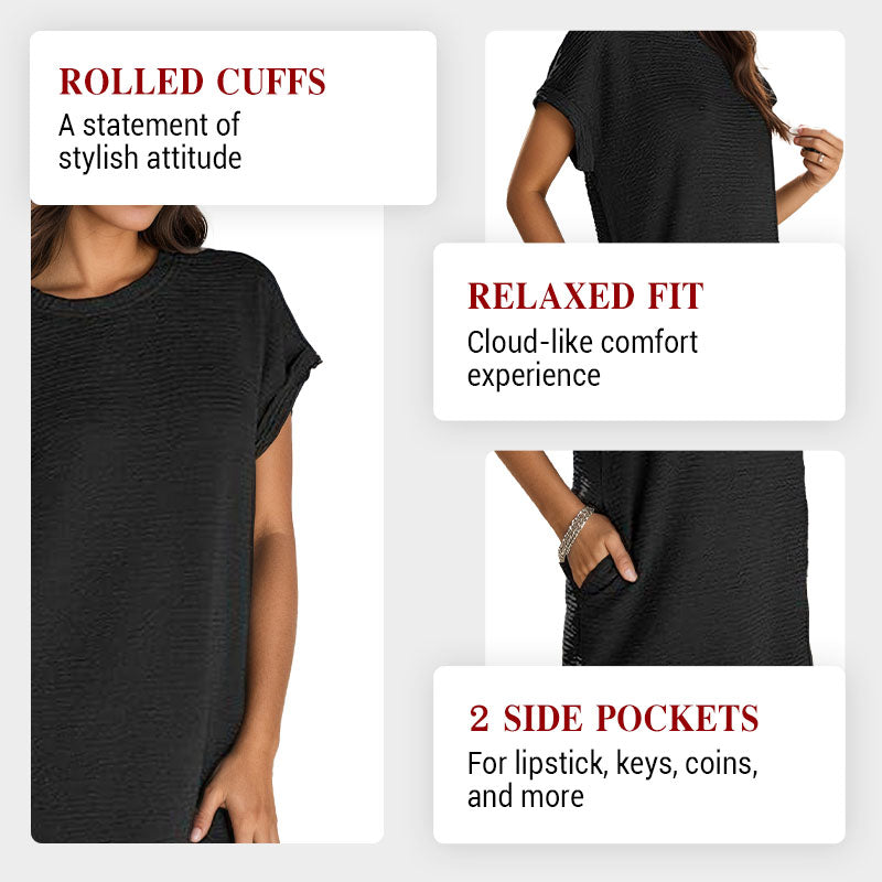 💜 LAST DAY PROMOTION - 50%OFF 💜 Women's Relaxed Pocket Dress