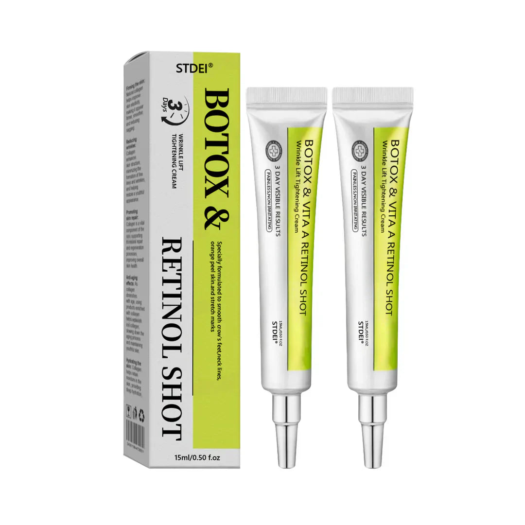 𝑶𝒇𝒇𝒊𝒄𝒊𝒂𝒍 𝑺𝒕𝒐𝒓𝒆👍| Regain youthful skin nown 💫STDEI® BOTOX & VITA A RETINOL SHOT Wrinkle Lift Tightening Cream