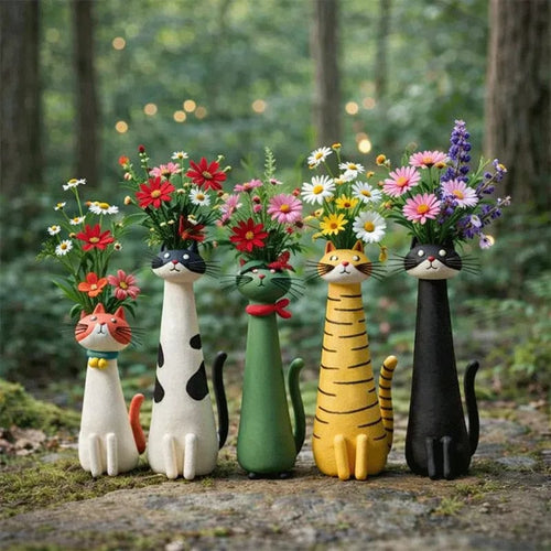 💕Mother's Day Sale - Only $13.99!🏆Flash Sale⚡50K+ SOLD! 😻Handcrafted Quirky Cat Vase