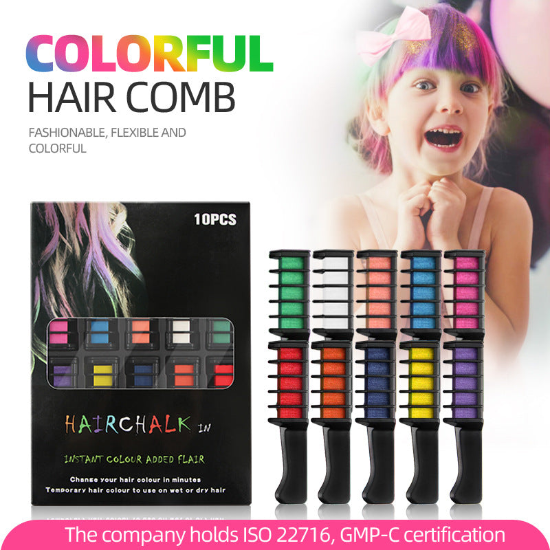 📢📢Buy 2 Get 1 Free⏰Temporary Hair Dye Chalk Comb- Cruelty Free
