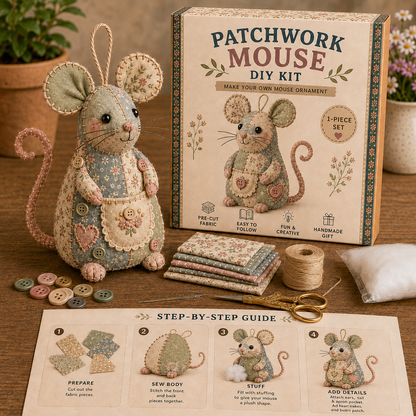 🧵 Patchwork Animals DIY Kit