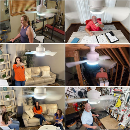 ⏳LAST DAY SALE 49% OFF🔥40W LED Ceiling Fan Light – 20.5” Ultra-Quiet with Remote 🎯 | E27 + FREE B22 Adapter 🔌 | For Bedroom 😴, Kitchen 👩‍🍳 & Garage 🛠️