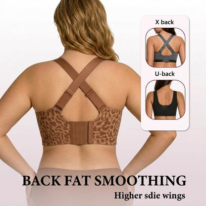 🏆LAST DAY SALE 49% OFF 🔥Super Firming Leopard Print Jelly  Bra | Women Wirefree Bras 👍No More Sagging Breasts