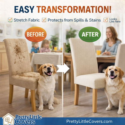 PrettyGuard™ Waterproof Chair Covers – Instantly Revive Old Chairs!