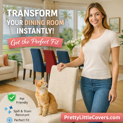 PrettyGuard™ Waterproof Chair Covers – Instantly Revive Old Chairs!