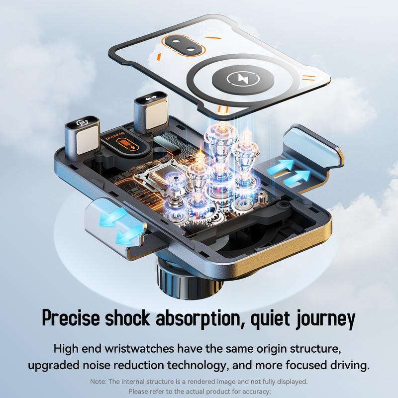 🔥HOT SALE 57% OFF🎁⚡Over 50,000 sold! 📱Smart 2-in-1 Car Rotating Mobile Phone Holder & Wireless Charger⚡