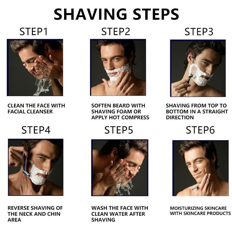 Men’s Razor Blade Refills Set – 48/24 Pack with Handle