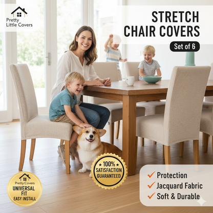 PrettyGuard™ Waterproof Chair Covers – Instantly Revive Old Chairs!