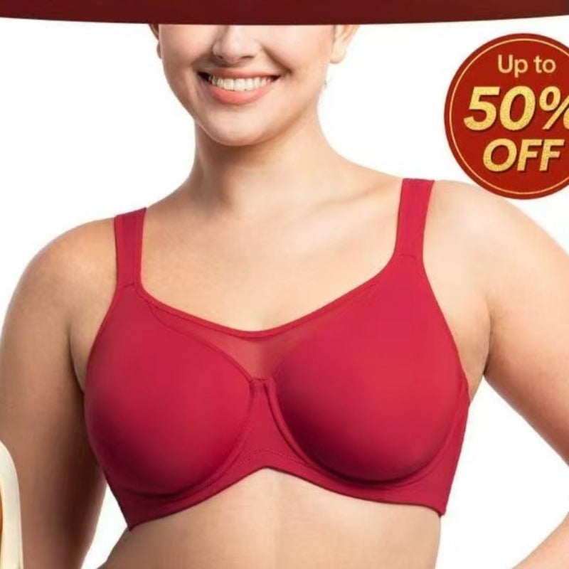 ⏳Hot Sale Only $10.99!!!💐🖤Women's Elegant Sheer Full Coverage Plus Size Bra