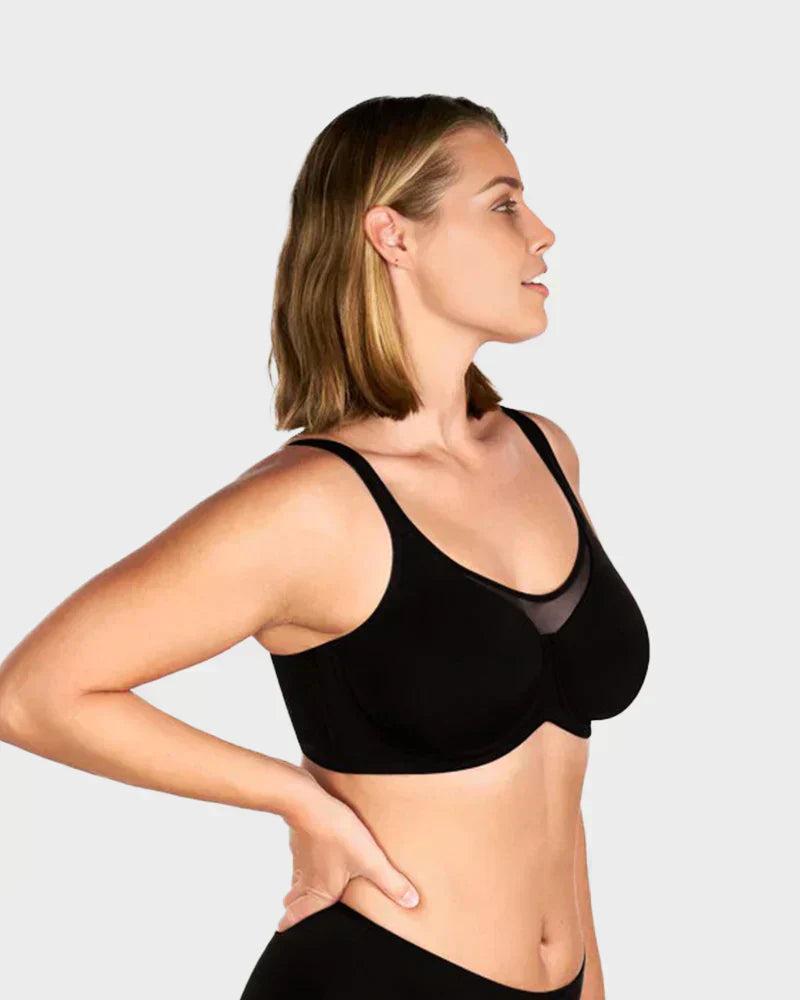 ⏳Hot Sale Only $10.99!!!💐🖤Women's Elegant Sheer Full Coverage Plus Size Bra