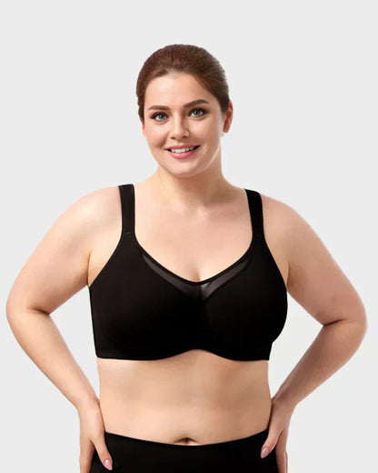 ⏳Hot Sale Only $10.99!!!💐🖤Women's Elegant Sheer Full Coverage Plus Size Bra