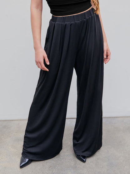 🔥LAST DAY SALE- ONLY $17.99!!⚡80K+ SOLD!💝Women's High Elastic Wide Leg Pants with Pocket