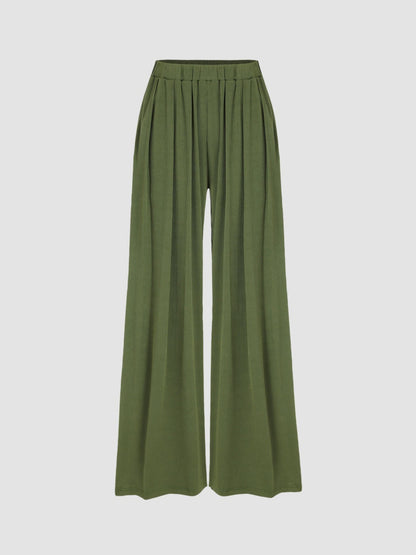 🔥LAST DAY SALE- ONLY $17.99!!⚡80K+ SOLD!💝Women's High Elastic Wide Leg Pants with Pocket