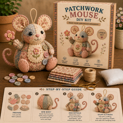 🧵 Patchwork Animals DIY Kit