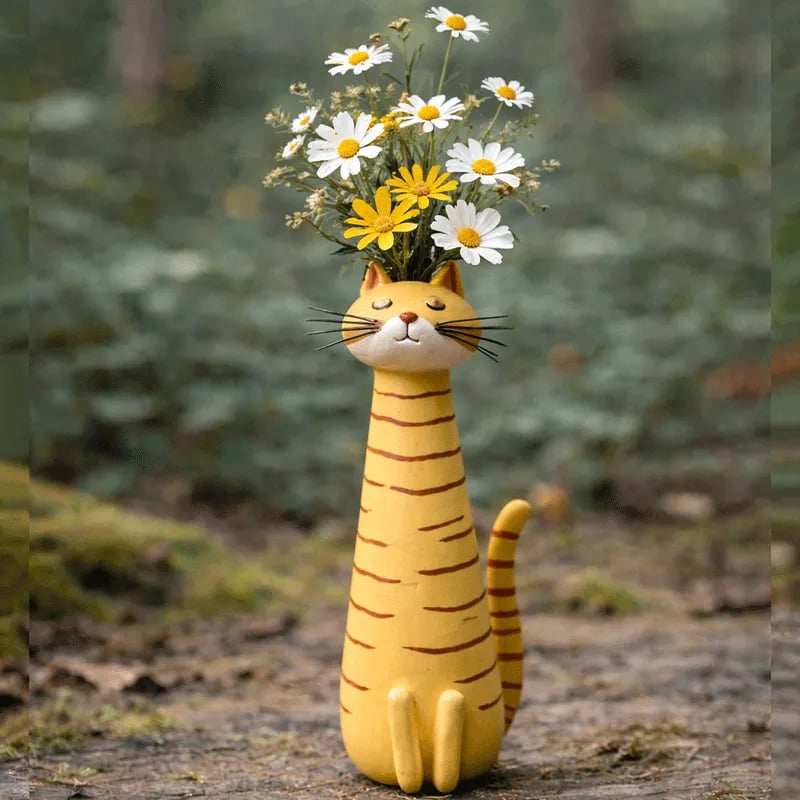 💕Mother's Day Sale - Only $13.99!🏆Flash Sale⚡50K+ SOLD! 😻Handcrafted Quirky Cat Vase