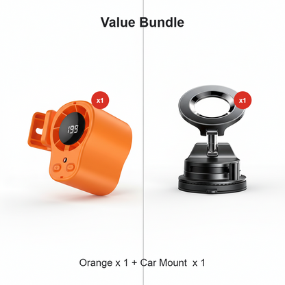 🌀Summer Hot Sale - ONLY $14.99!!💨50K+ SOLD!🚙Hands-Free Personal Cooling Fan with LED Display❄️🌬️