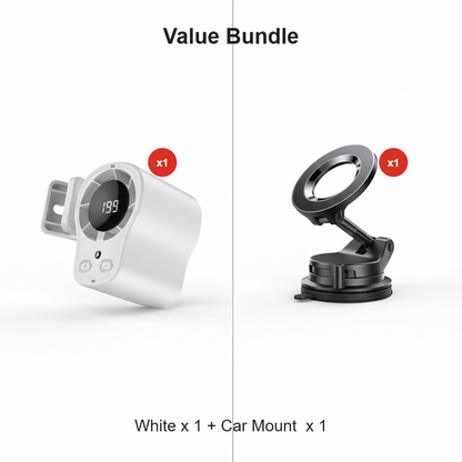 🌀Summer Hot Sale - ONLY $14.99!!💨50K+ SOLD!🚙Hands-Free Personal Cooling Fan with LED Display❄️🌬️