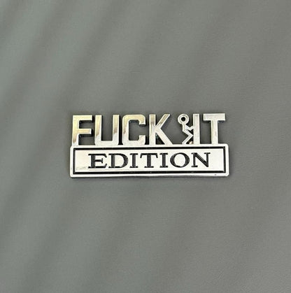 ⏰ "FUCK IT"-Edition Emblem (2er-Set)