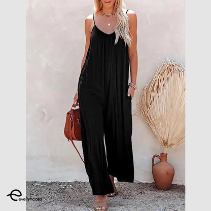 ⏰49% OFF✨Plus Size Women Fashion Wide Leg Suspender Jumpsuit with Pockets Curvy Overalls