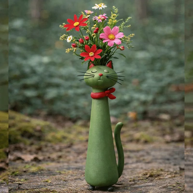 💕Mother's Day Sale - Only $13.99!🏆Flash Sale⚡50K+ SOLD! 😻Handcrafted Quirky Cat Vase