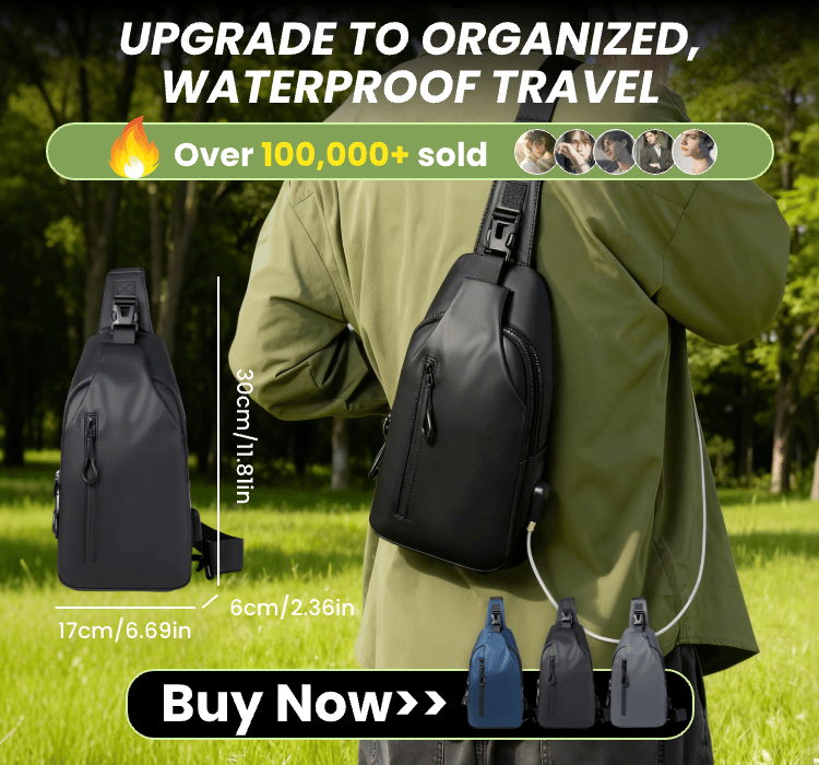 Men's Waterproof Shoulder Bag