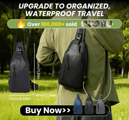 Men's Waterproof Shoulder Bag