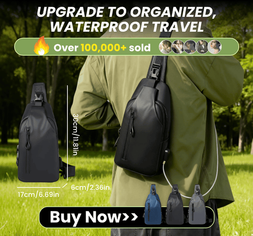 Men's Waterproof Shoulder Bag