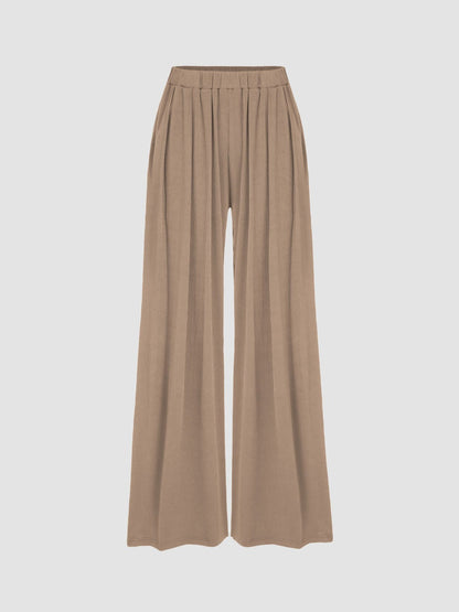 🔥LAST DAY SALE- ONLY $17.99!!⚡80K+ SOLD!💝Women's High Elastic Wide Leg Pants with Pocket