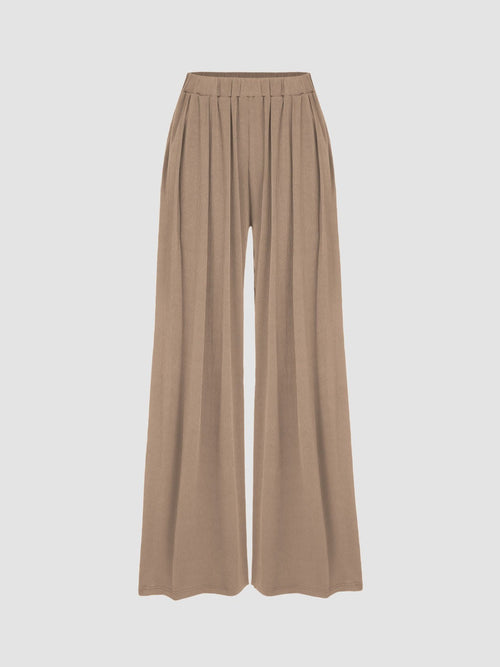 🔥LAST DAY SALE- ONLY $17.99!!⚡80K+ SOLD!💝Women's High Elastic Wide Leg Pants with Pocket