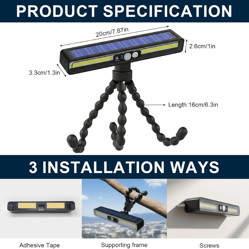 Solar Powered 180° BBQ Grill Lights for Outdoor Grill