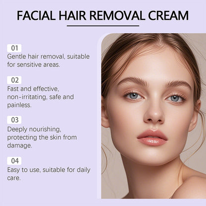 💗Last Day Special Price $9.99 ! 🔥Buy 2 Get 1 Free🔥Gentle and Painless Facial Hair Removal Cream