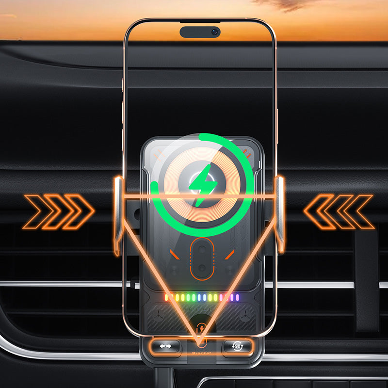 🔥HOT SALE 57% OFF🎁⚡Over 50,000 sold! 📱Smart 2-in-1 Car Rotating Mobile Phone Holder & Wireless Charger⚡