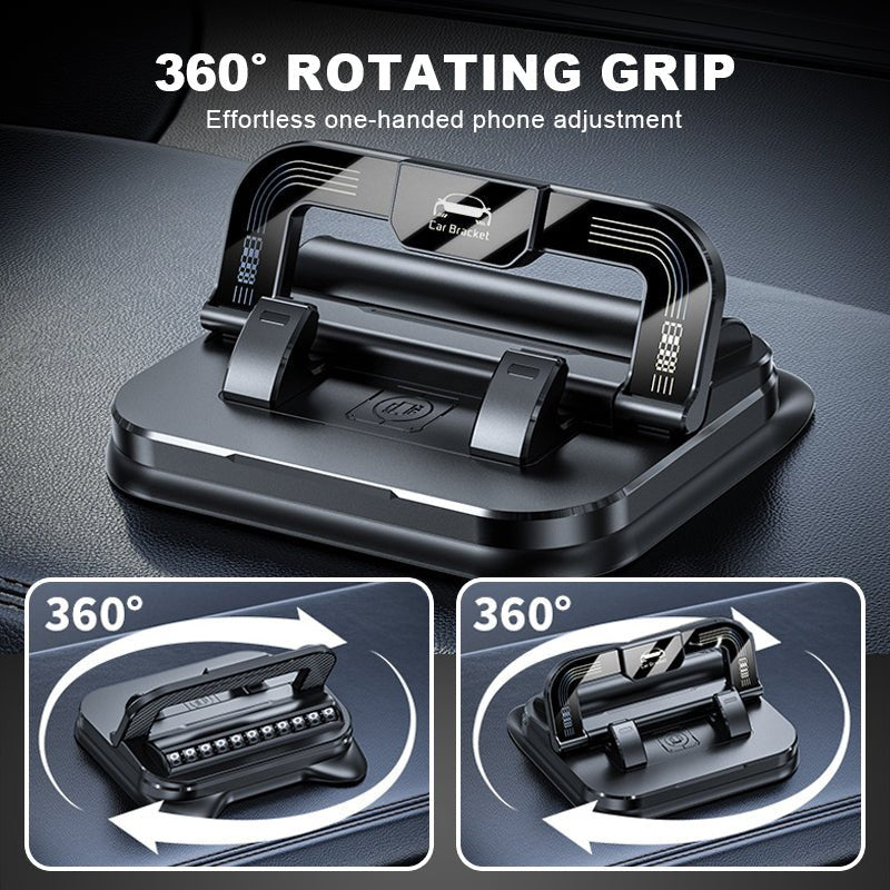 360° Rotating Foldable Phone Holder – Universal Compatibility with Anti-Slip Base for Desk. Car & Travel Use