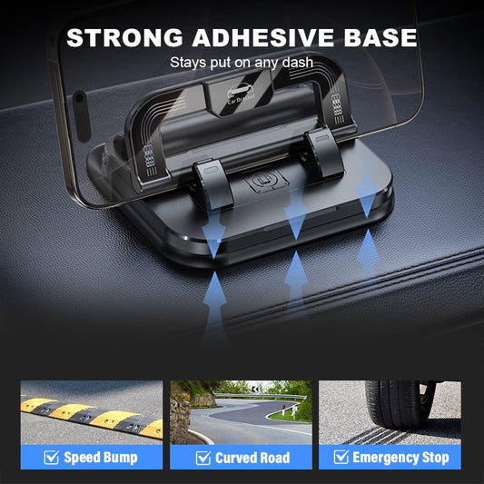 360° Rotating Foldable Phone Holder – Universal Compatibility with Anti-Slip Base for Desk. Car & Travel Use