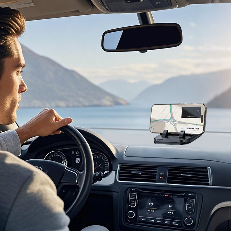 360° Rotating Foldable Phone Holder – Universal Compatibility with Anti-Slip Base for Desk. Car & Travel Use